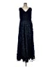 Xscape Floral Blue Cocktail Dress Size 16 - photo 1