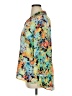 Investments 100% Polyester Floral Blue 3/4 Sleeve Blouse Size XL - photo 5