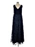 Xscape Floral Blue Cocktail Dress Size 16 - photo 2