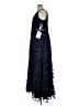 Xscape Floral Blue Cocktail Dress Size 16 - photo 5