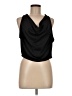 Leith 100% Polyester Black Sleeveless Blouse Size M - photo 1