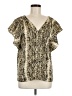 Sanctuary 100% Polyester Gold Short Sleeve Blouse Size M - photo 1