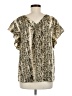 Sanctuary 100% Polyester Gold Short Sleeve Blouse Size M - photo 2