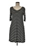 AGB Stripes Black Casual Dress Size M - photo 1