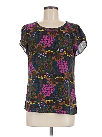 Skies Are Blue Short Sleeve Blouse (view 1)