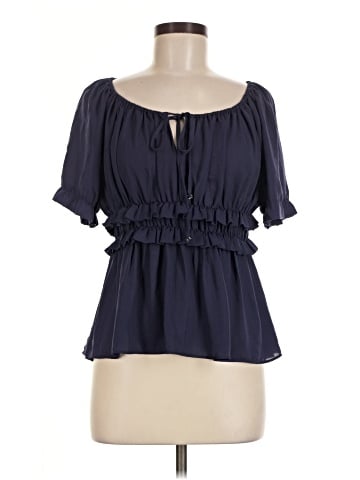 HD in Paris Short Sleeve Blouse (view 1)