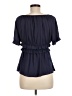 HD in Paris 100% Polyester Blue Short Sleeve Blouse Size 6 - photo 2