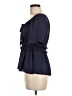 HD in Paris 100% Polyester Blue Short Sleeve Blouse Size 6 - photo 5