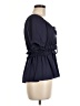 HD in Paris 100% Polyester Blue Short Sleeve Blouse Size 6 - photo 4