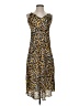 Buddy Love 100% Polyester Animal Print Brown Casual Dress Size S - photo 1