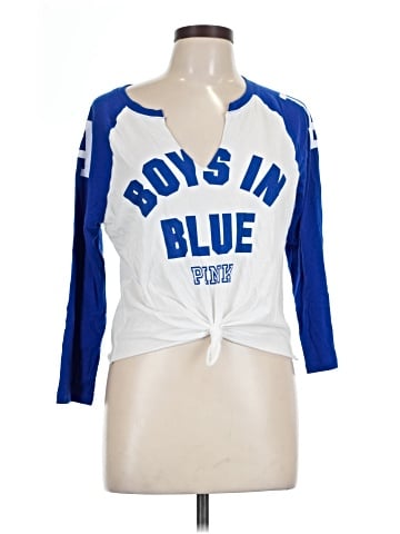 Victoria's Secret Pink 3/4 Sleeve T-Shirt (view 1)