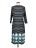 Christopher & Banks Print Teal Casual Dress Size M - photo 2