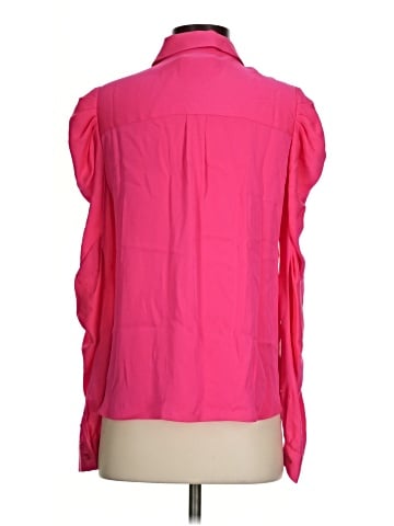 Milly 3/4 Sleeve Silk Top (view 2)