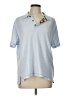 Robert Graham Blue Short Sleeve Blouse Size L - photo 1
