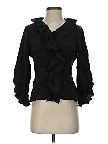 Lauren by Ralph Lauren 3/4 Sleeve Silk Top (view 1)