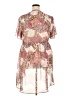 Cato 100% Polyester Paisley Pink Short Sleeve Blouse Size 20W - photo 2