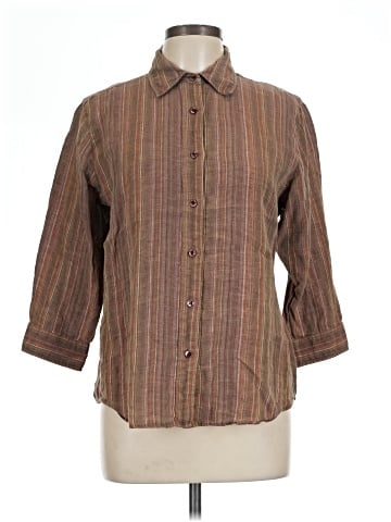 Faconnable 3/4 Sleeve Button-Down Shirt (view 1)