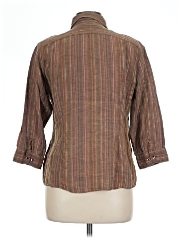 Faconnable 3/4 Sleeve Button-Down Shirt (view 2)