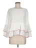 Rebecca Minkoff 100% Rayon White 3/4 Sleeve Blouse Size M - photo 1