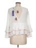 Rebecca Minkoff 100% Rayon White 3/4 Sleeve Blouse Size M - photo 2