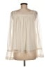 Ann Taylor LOFT 100% Polyester Ivory Long Sleeve Blouse Size M - photo 2