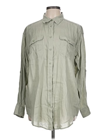 Lauren by Ralph Lauren Long Sleeve Button-Down Shirt (view 1)