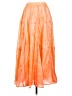 By Anthropologie 100% Polyester Orange Formal Skirt Size S - photo 1