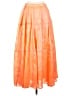 By Anthropologie 100% Polyester Orange Formal Skirt Size S - photo 2