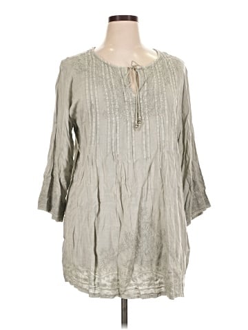 Solitaire 3/4 Sleeve Blouse (view 1)