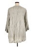 Solitaire 100% Rayon Gray 3/4 Sleeve Blouse Size 1X - photo 2