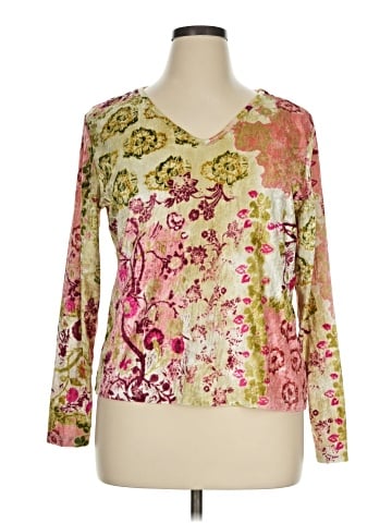 Caribbean Joe Long Sleeve Blouse (view 1)