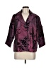 Susan Graver 100% Polyester Print Purple Blazer Size M - photo 1
