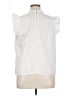 Express 100% Cotton White Sleeveless Blouse Size XL - photo 2