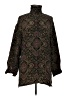 Dana Buchman 100% Silk Paisley Black Long Sleeve Silk Top Size 6 - photo 1