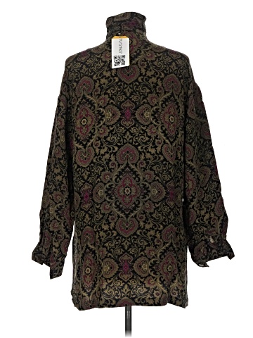 Dana Buchman Long Sleeve Silk Top (view 2)