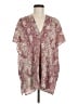 Adrienne 100% Polyester Burgundy Short Sleeve Blouse Size M - photo 1