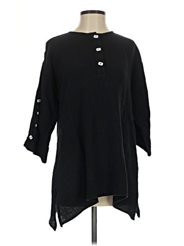 I.C. By Connie K 3/4 Sleeve Button-Down Shirt (view 1)
