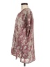Adrienne 100% Polyester Burgundy Short Sleeve Blouse Size M - photo 5