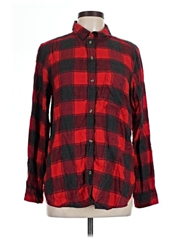 American Eagle Outfitters Long Sleeve Button-Down Shirt (view 1)