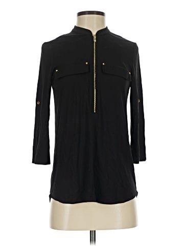 Calvin Klein 3/4 Sleeve Button-Down Shirt (view 1)