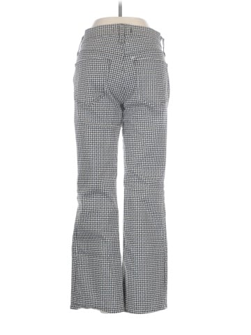 Madewell Kick Out Crop Jeans in Houndstooth Check (view 2)