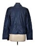 Overland 100% Leather Blue Leather Jacket Size L - photo 2