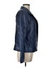 Overland 100% Leather Blue Leather Jacket Size L - photo 4
