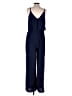 Gilli Solid Blue Jumpsuit Size M - photo 2