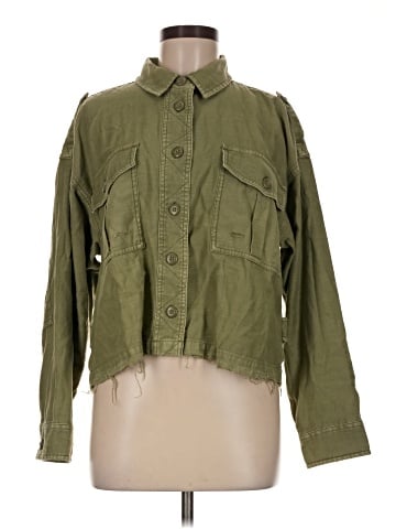 American Eagle Outfitters Long Sleeve Button-Down Shirt (view 1)