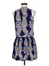 Veronica M. Paisley Blue Casual Dress Size M - photo 2
