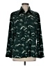 Elite Print Green Long Sleeve Blouse Size M - photo 1