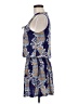 Veronica M. Paisley Blue Casual Dress Size M - photo 5
