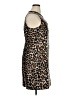 J.Crew 100% Polyester Animal Print Brown Casual Dress Size 14 - photo 4