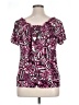 Claudia Richard Pink Short Sleeve Blouse Size 1X - photo 2